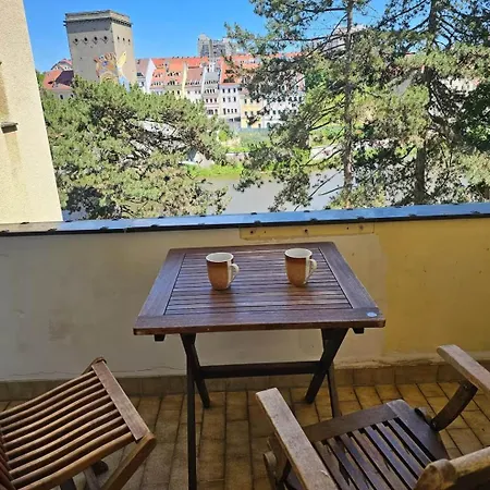 Apartmán Meisterwerk Mit Balkon Zum Ufer